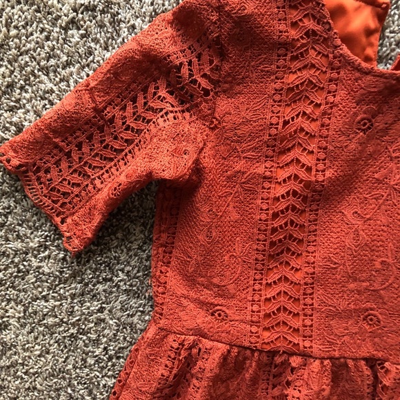 Roolee, rust color, midi dress - Picture 2 of 2